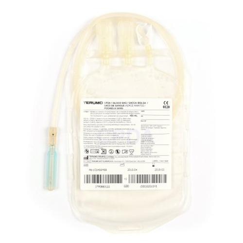 Blutbeutel einfach CPDA-1 mit Kanüle 450 ml, 16G x 38 mm, 70 Stk.
