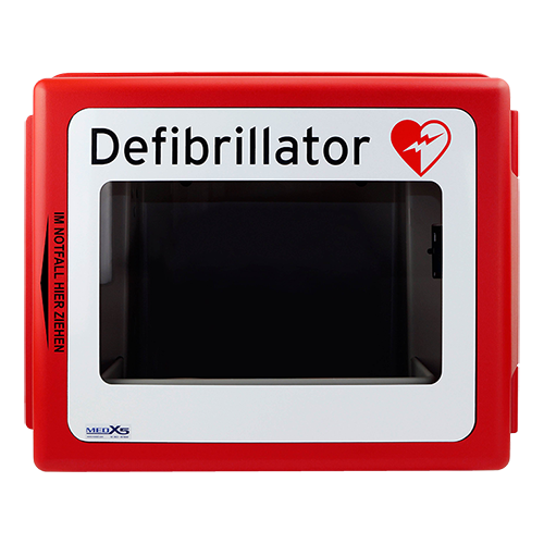 Defi-Wandkasten für Innenbereich rot mit Magnetverschluss