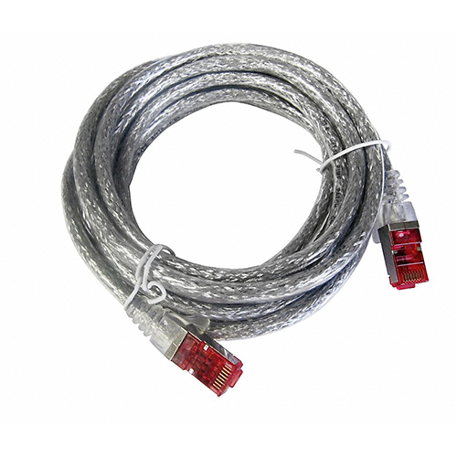 Miele Netzwerkkabel Länge 5m Cat. 6 / Transparent - Silber, 1 Stk.