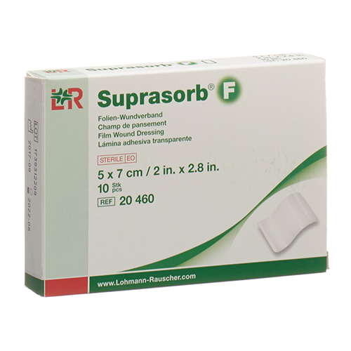 Suprasorb F Folienverband steril, 5 x 7 cm, 10 Stk.