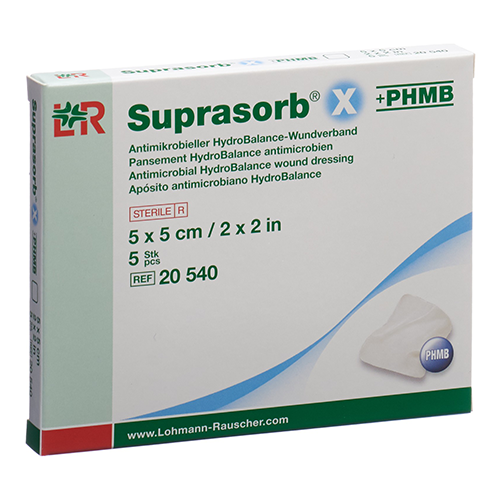 Suprasorb X+PHMB Wundverband 5 x 5 cm