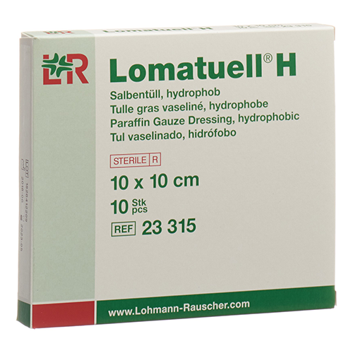 Lomatuell H Salbentüll 5 x 5 cm, 10 Stk