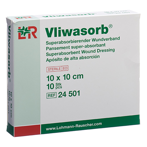 Vliwasorb Saugkompressen 10 x 10 cm