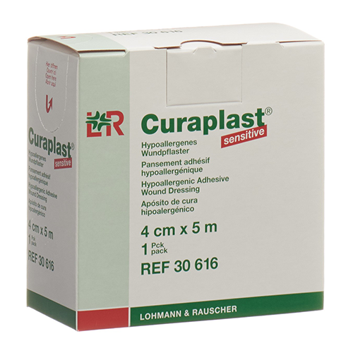 Curaplast Sensitive Wundschnellverband 4 cm x 5 m, hautfarbig