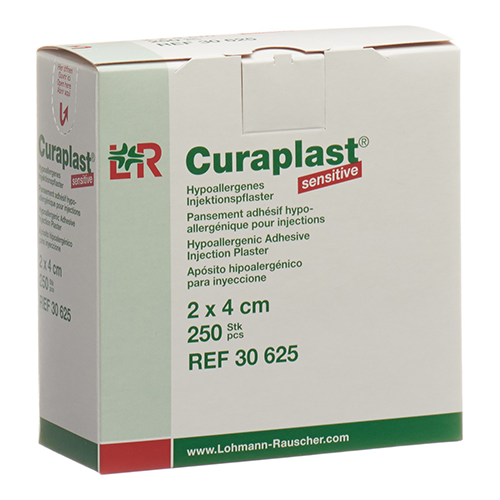 Curaplast Sensitive Injektionspflaster 2 x 4 cm, 250 Stk.