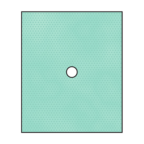 Raucodrape Pro Lochtuch 6 cm Loch, 50 x 60 cm, 70 Stk.