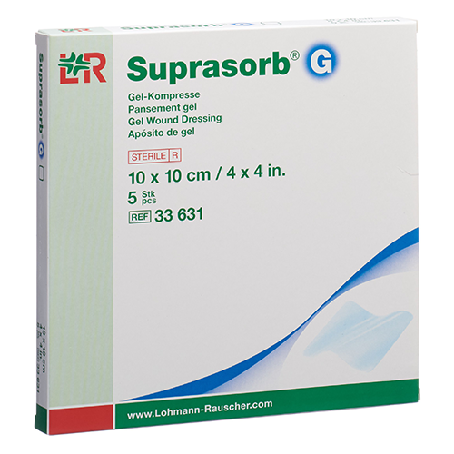 Suprasorb G Gelkompresse 5 x 6.5 cm, 5 Stk.