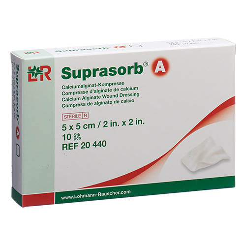 Suprasorb A Pro Alginat Verband steril, 5 x 5 cm 10 Stk.