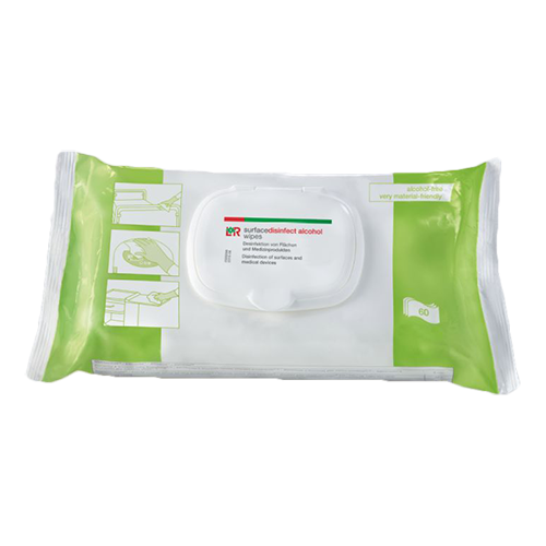 L+R surfacedisinfect universal wipes Flowpack, 60 Stk.