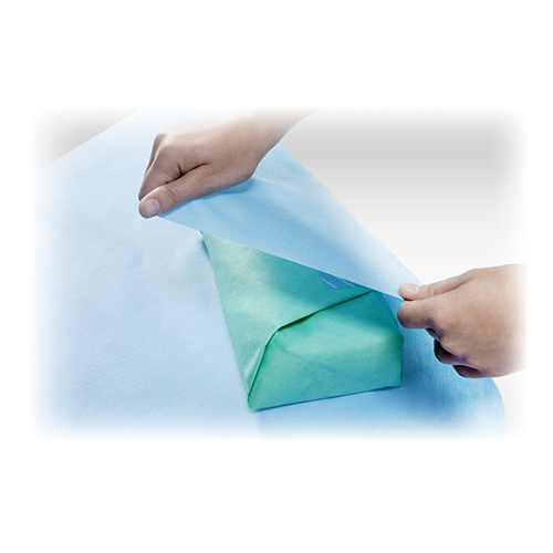 Sterilisationsvlies SMS 50 x 50 cm, blau, 400 Stk.