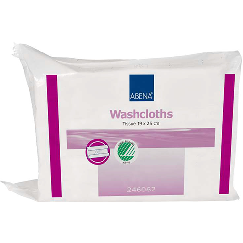 Waschlappen, Papier 19 x 25, weiss, 8 x 125 Stk.