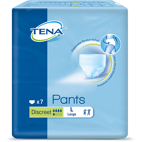Tena Pants discreet large Karton = 4 Beutel à 10 Stk.
