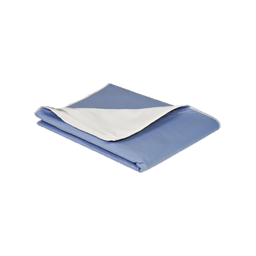 Abri-Soft Bettschutzauflage waschbar 75 x 85 cm, mit Stecktuch, blau, 1 Stk.