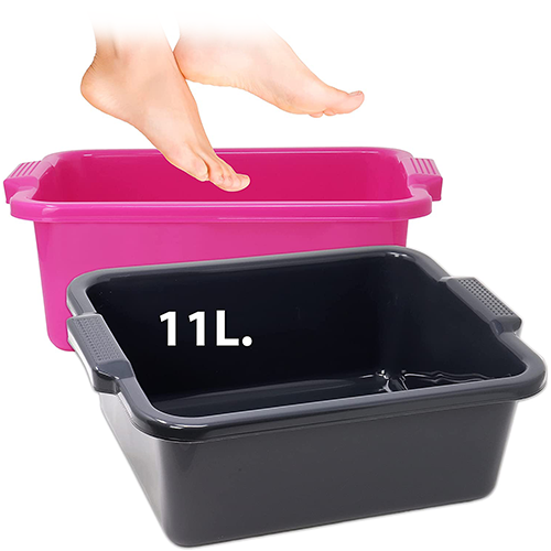 Kunststoffwanne eckig 11 Liter, 2 Stk.