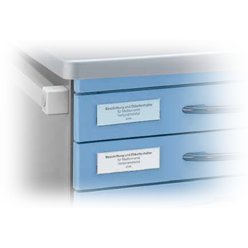 Papieretiketten für Beschriftungs- & Etikettenhalter 20246000, 18 Stk., blau