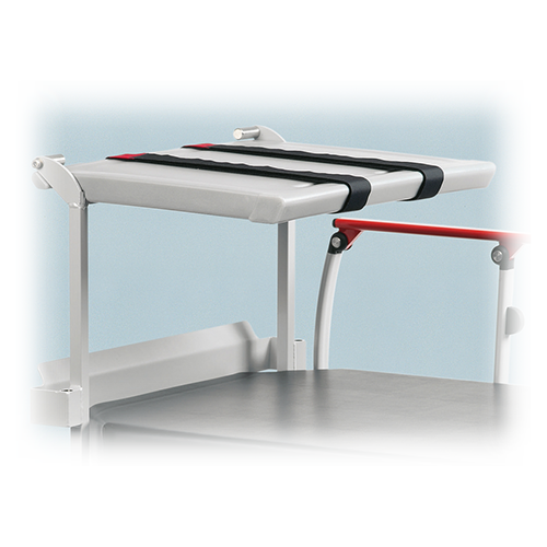 Multifunktionsplatte, Fussseitig mont. Monitor- & Schreibplatte bzw. Fussplatte