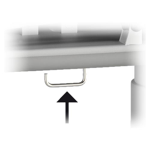 2 Befestigungshaken re & li montiert zur fixation von Redon- oder Urinbeutel