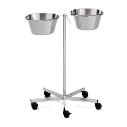 Schalenständer 2-Fach, aus CNS 18/10 2 x 6 Liter, el. leitend