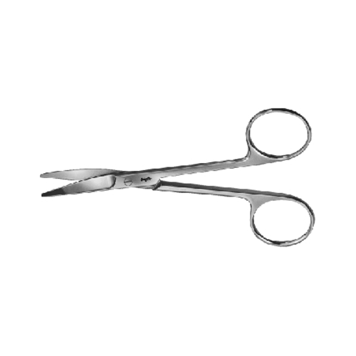 Aesculap Iris- & Fadenschere 120mm stumpf-stumpf, gebogen, 1 Stk.