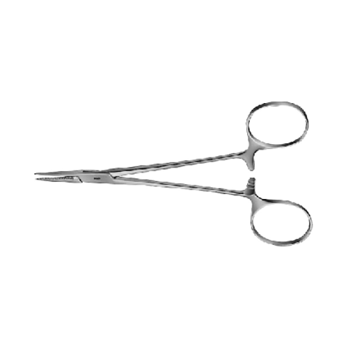 Aesculap Mikro Mosquitoklemme Halsted 125mm, 1x2 Zähne, gebogen, 1 Stk.
