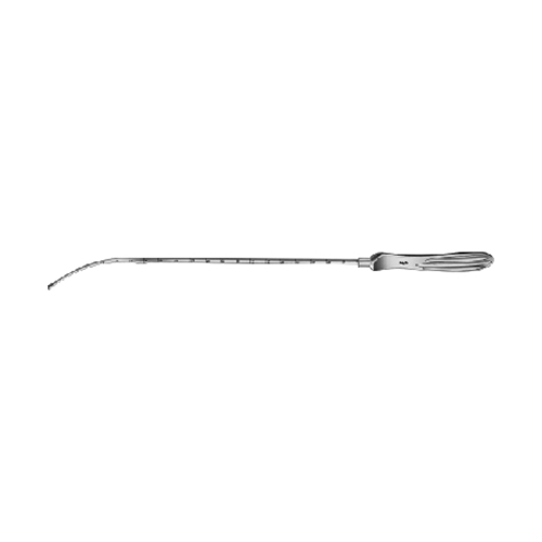 Aesculap Uterussonde n. Martin, biegsam 3mm Knopfdurchmesser, graduiert, 300mm