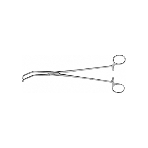 Gefässklemme Satinsky gebogen, Satinsky-förmig, 265 mm, 1 Stk.