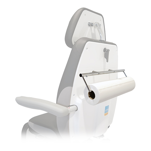 UFSK Papierrollenhalter zu 500 ECO am Rückenteil montiert