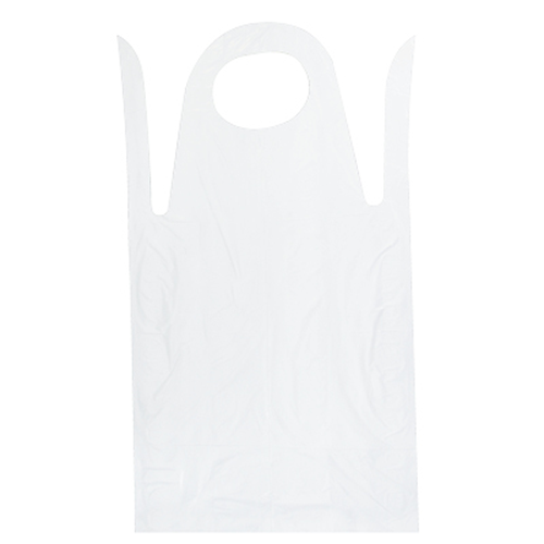 Einmal Schürze weiss, PE, 130cm, 100 Stk.