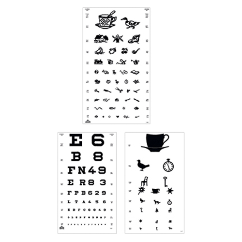 Sehprobentafel, Buchstaben 1 Stk.
