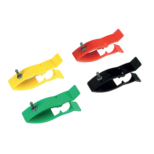 Klammerelektroden rot, gelb, grün, schwarz, 4 Stk.