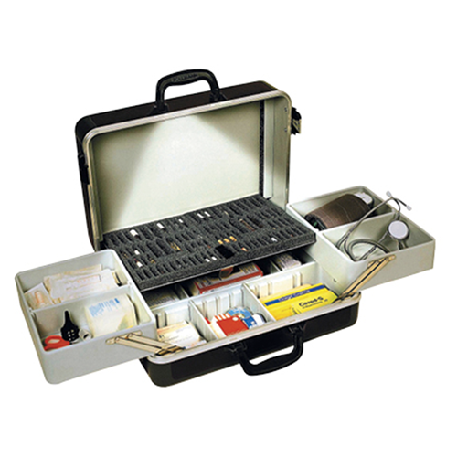 Arztkoffer Progress, Hartschalenkoffer ohne Innenbeleuchtung, bordeaux