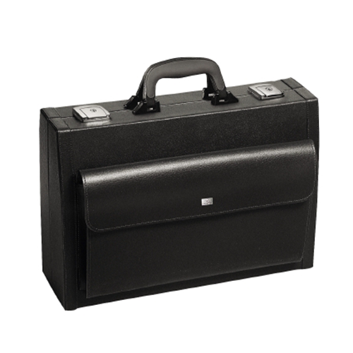 Arztkoffer Piccolakratzfestes Leder, schwarz