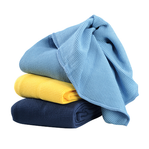 Waffelpiqué Decke weiss