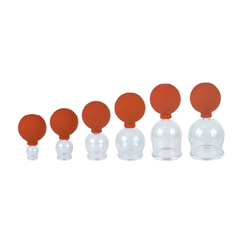 Schröpf Glas mit Ball Grösse 0, Ø 1 cm