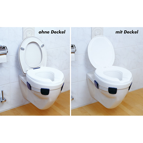 Toilettensitzerhöher Clipper ohne Deckel, 1 Stk.