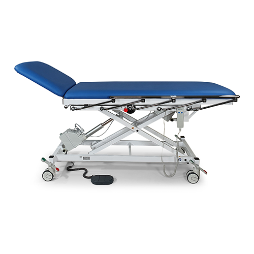 Untersuchungs- und Behandlungsliege el. hv, 2 teilig, 2000x700 mm, weiss