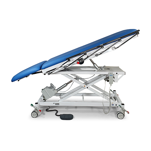 Untersuchungs- und Behandlungsliege el. hv, 2 teilig, 2000x700 mm, weiss