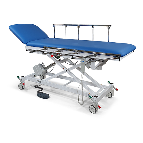 Untersuchungs- und Behandlungsliege el. hv, 2 teilig, 2000x700 mm, weiss