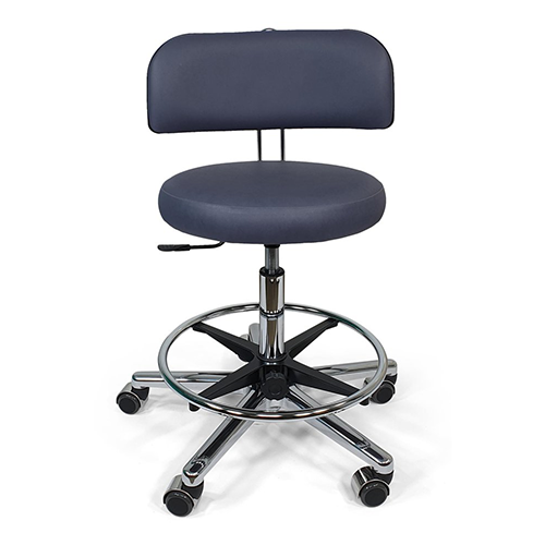 Drehhocker inkl. Rückenlehne inkl. Comfort Rollen