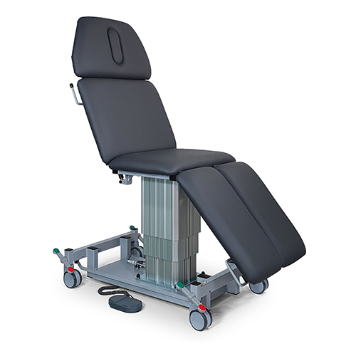 Säulenliege 6070 Breite: 700mm, Gestell: weissaluminium