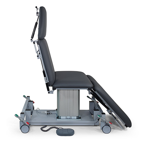 Säulenliege 6070 Breite: 700mm, Gestell: weissaluminium