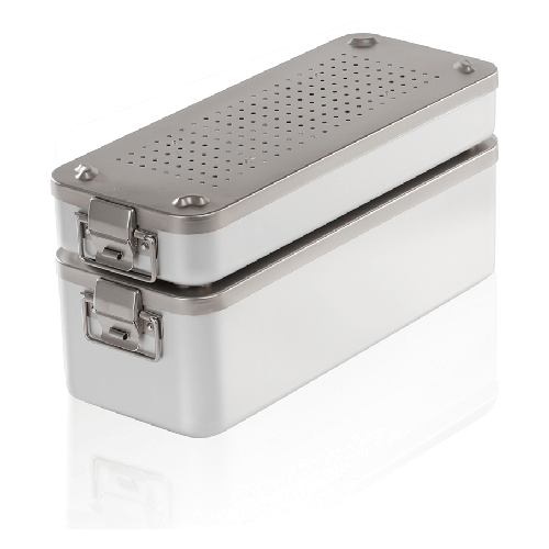 Sterilisierbehälter 23M mit 100 Papierfiltern