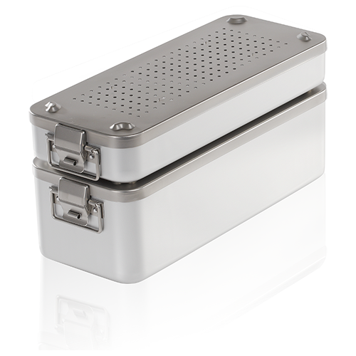 Sterilisierbehälter 23G mit 100 Papierfiltern