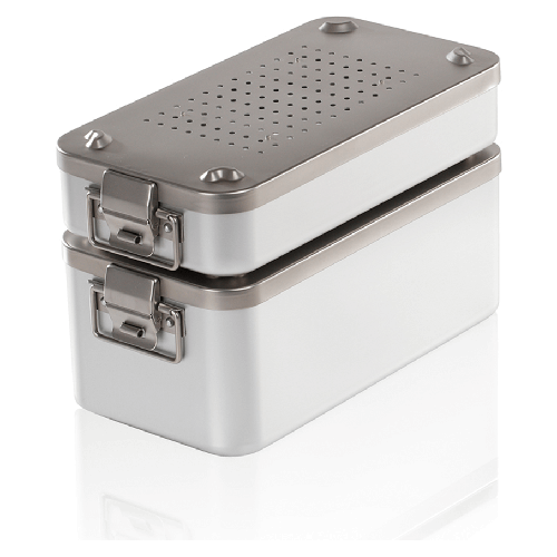 Sterilisierbehälter 28M mit 100 Papierfiltern