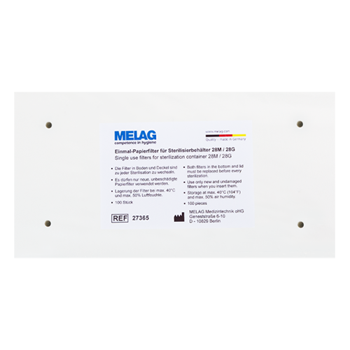 Einmal-Papierfilter für 28M/G 100 Stück