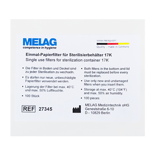 Einmal-Papierfilter für 17K 100 Stück
