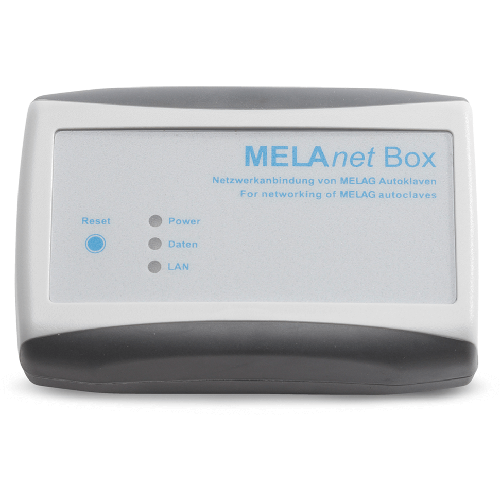 MELAnet Box, komplett mit Netz- und Datenkabel