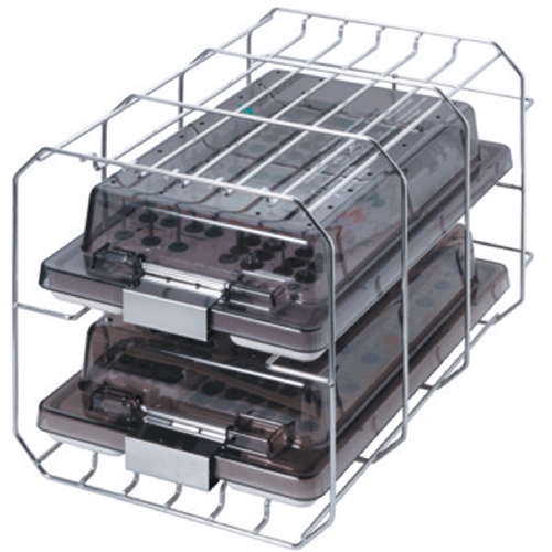 Kombi-Halterung >D< für 2 MELAstore-Boxen 200 / 4 Tabletts