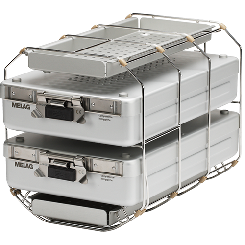 Halterung D Plus (lang) zu 43B+ & 44B+ für 2 schma.Tabletts + 2 MELAstoreBox200