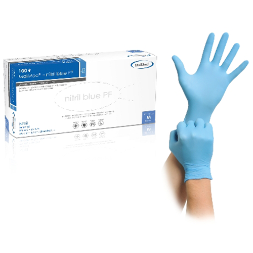 Maimed Nitril blau U-Handschuhe nitril, Grösse S, 100 Stk.
